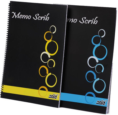 

Notex B5 Notebook(SPIRAL BOOK - MEMO SCRIB B, Black, Blue, Yellow, Pack of 6)