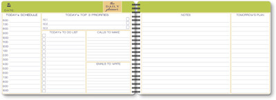 Nourish A5 Size Daily Planner A5 Planner/Organizer Ruled 75 Pages(Green)