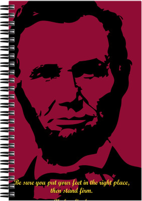 

Art Emporio A5 Notebook(Abraham Lincon, Multicolor)