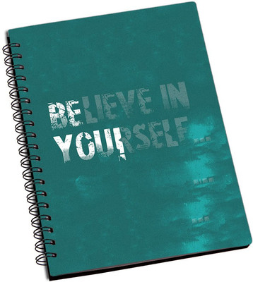 

Rangeele Inkers A5 Notebook(Believe Quotes, Multicolor)