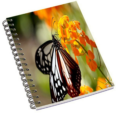 

Shopmania A5 Notebook(Butterfly, Multicolor)