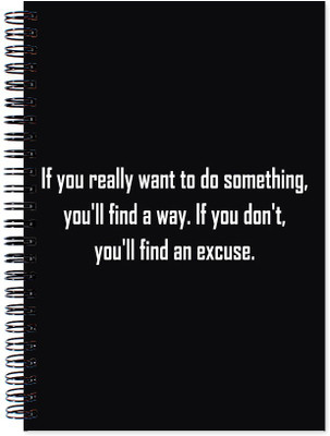 

VenTechno A5 Diary(Inspire / Motivational Covered Wirebound Ruled Paper Sheets Personal and Office Stationary Notebooks Diary, Multicolor)