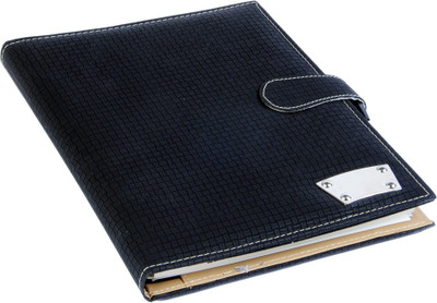 

COI B5 Diary(Black And Beige Executive Planner With Silver Plate, Black, Beige, Pack of 2), Beige;black