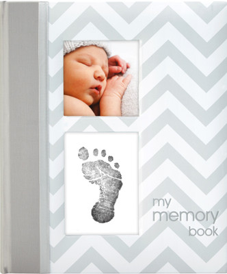 

Pearhead A5 Planner/Organizer(Chevron Baby Book - Grey, Grey)