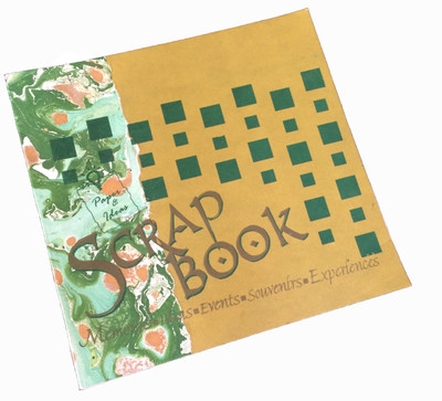 

Creates & Designs Regular Journal(Handmade Paper Scrap Book, Multicolor)