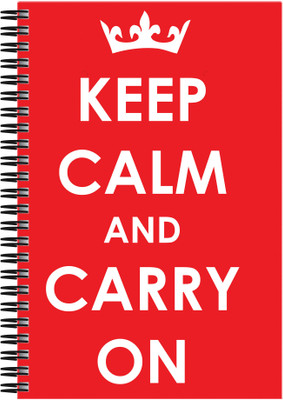 

Art Emporio A5 Notebook(Keep Calm and Carry On, Multicolor)