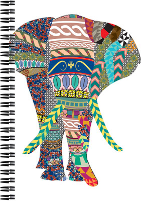 

Art Emporio A5 Notebook(Elephant Textile Art, Multicolor)