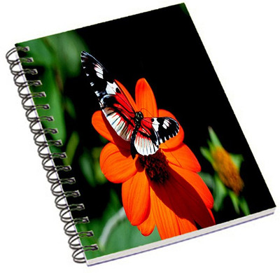 

Shopmania A5 Notebook(Butterfly, Multicolor)