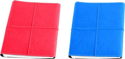 

Eco-Leatherette B5 Notebook(Combo, Dark Pink, Turquoise, Pack of 2)