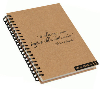 

Paper Plane Design A4 Notebook(Paper Plane Design, Khaki)