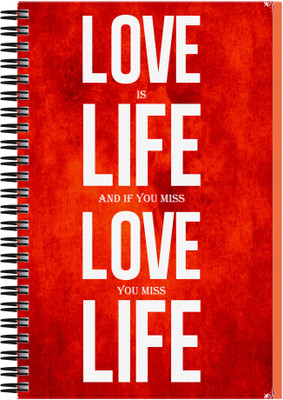

Art Emporio A5 Notebook(Love Life, Multicolor)