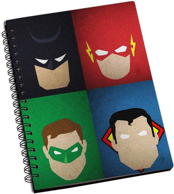 

Rangeele Inkers A5 Notebook(Superheroes Minimals, Multicolor)