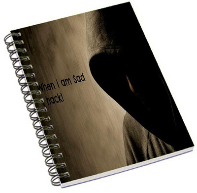 

Shopmania A5 Notebook(When I am sad, Multicolor)