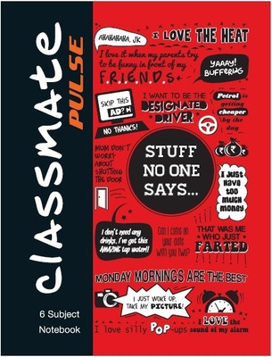 Classmate Pulse 6 Subject Notebook Unruled 300 Pages(Blue)