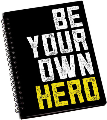 

ShopMantra A5 Notebook(Be Your Own Hero Designer Spiral Notebook, Multicolor, Pack of 2)