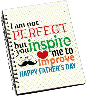 

ShopMantra A5 Notebook(Dad You Inspire me Father's Day Cushion Cover, Multicolor)