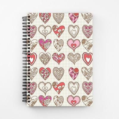 

RAYITE A5 Diary(So Many Hearts, Multicolor)