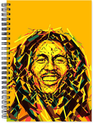 

VenTechno A5 Diary(Bob Marley Wirebound Ruled Paper Sheets Personal and Office Stationary Notebooks Diary, Multicolor)