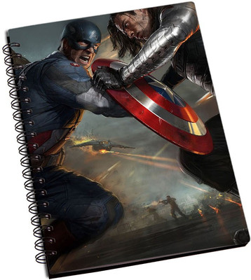 

Rangeele Inkers A5 Notebook(Captain America Vs Winter Soldier, Multicolor)