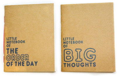 

Ink and Graphite B7 Memo Book(Little Kraft Notebook, Brown, Pack of 2)