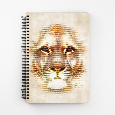 

RAYITE A5 Diary(Illustrations Lion, Multicolor)