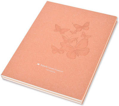 

Enwraps Regular Notebook(EG Series - Engraved Butterfly OR, Orange)
