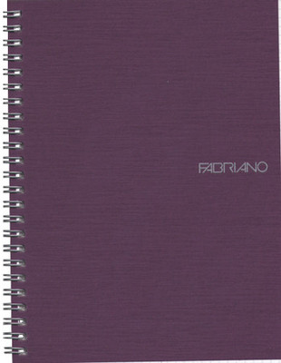 Fabriano Ecoqua A5 Notebook Ruled 140 Pages(Purple)