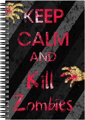 

Art Emporio A5 Notebook(Keep Clam and Kill Zombies, Multicolor)