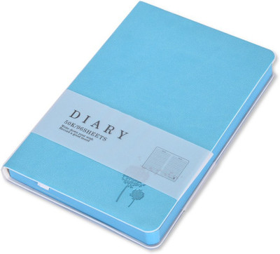 

Enwraps Regular Diary(Flower Engraved Small BL, Blue)
