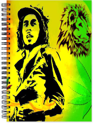 

VenTechno A5 Diary(Bob Marley Wirebound Ruled Paper Sheets Personal and Office Stationary Notebooks Diary, Multicolor)