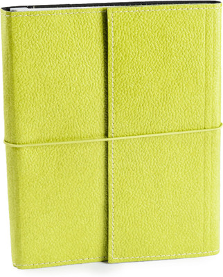 

Eco-Leatherette A5 Journal(Handcrafted, Lime Green)