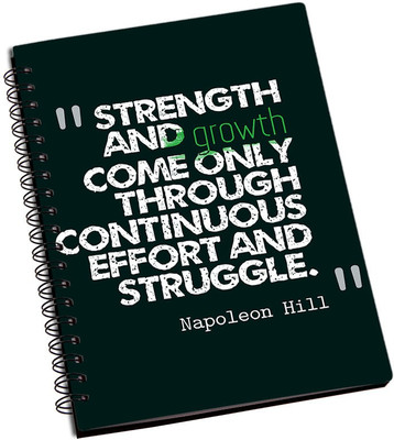 

Rangeele Inkers A5 Notebook(Strength And Growth, Multicolor)