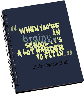 

Rangeele Inkers A5 Notebook(Brainy Is hard to Fit, Multicolor)