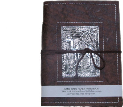 

Craft Expo A5 Diary(Handmade Diary With Camel Print Metal Work (8x6x0.8 Inches), Multicolor)