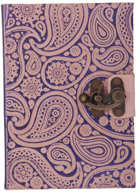 

Craft Play A5 Diary(Paisley Double Shade Emboss with Lock, Purple)