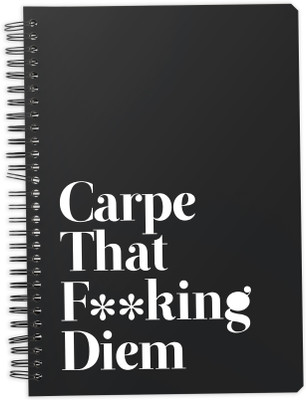 

Mc Sid Razz A5 Notebook(Carpe Diem, Black)