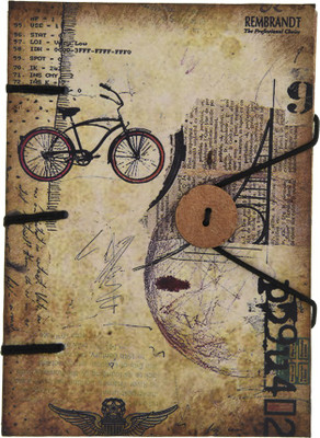 

Craft Play A5 Diary(Special Binding Cycle Print With Button, Multicolor)
