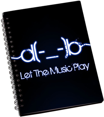 

Rangeele Inkers A5 Notebook(Let The Music Play, Multicolor)