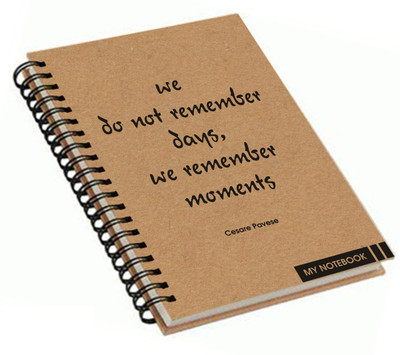 

Paper Plane Design A4 Notebook(Paper Plane Design, Khaki)