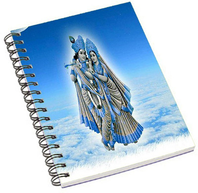 

Shopmania A5 Notebook(radha Krishna On cloud, Multicolor)
