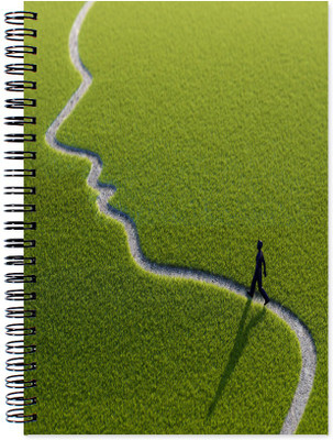 

VenTechno A5 Diary(Cool Designer Wirebound Ruled Paper Sheets Personal and Office Stationary Notebooks Diary, Multicolor)
