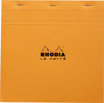 

Rhodia Regular Note Pad(Basics Orange - Le Carre - 210 mm x 210 mm, Orange)