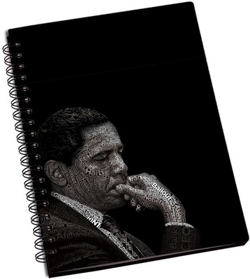 

Rangeele Inkers A5 Notebook(Obama Portrait Typography, Multicolor)