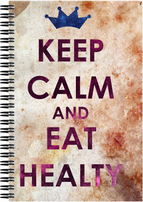 

Art Emporio A5 Notebook(Keep Calm and Eat Healthy, Multicolor)