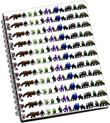 

Rangeele Inkers A5 Notebook(Super Villains, Multicolor)