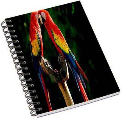 

Shopmania A5 Notebook(Macaw love, Multicolor)