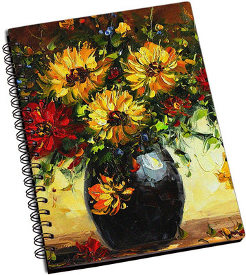 

Rangeele Inkers A5 Notebook(Flowers Oil Painting, Multicolor)