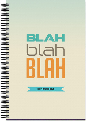 

Art Emporio A5 Notebook(Blah Blah Blah, Grey)