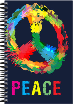 

Art Emporio A5 Notebook(Peace Symbol, Multicolor)