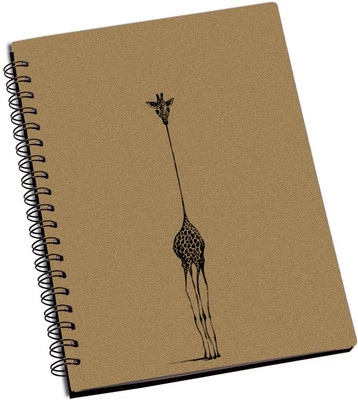 

ShopMantra A5 Notebook(Giraffe Doodle Designer Spiral Notebook, Multicolor, Pack of 2)
